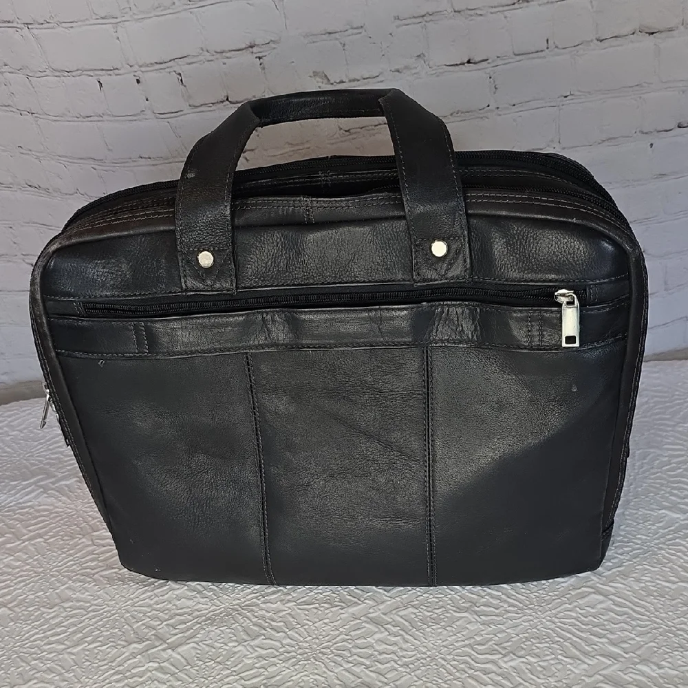 Wilsons Leather Black Laptop‎ Bag